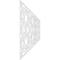 Ekena Millwork Set of Four Panels for 94 1/2"W x 36 1/4"H Brownsville Fretwork Wainscot Wall Paneling WPKP18X01X47BNE - alternate 5